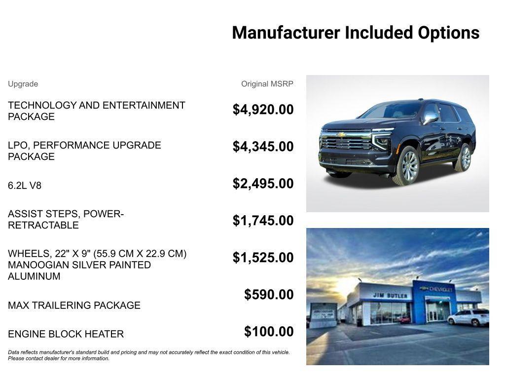 new 2026 Chevrolet Tahoe car, priced at $91,784