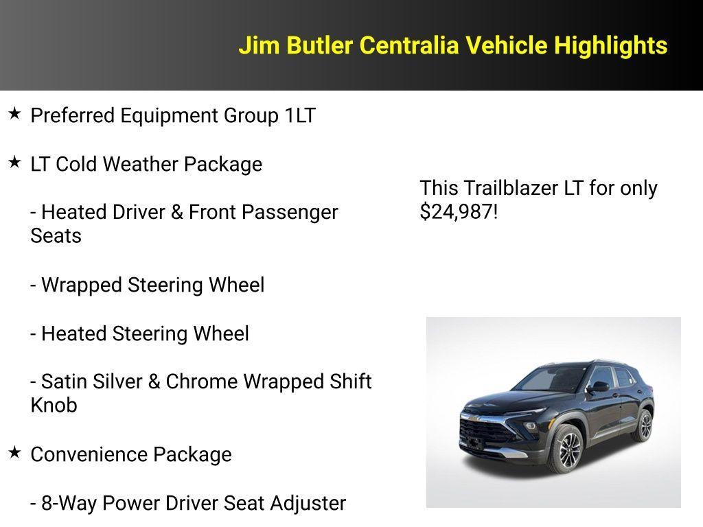 new 2025 Chevrolet TrailBlazer car, priced at $24,987