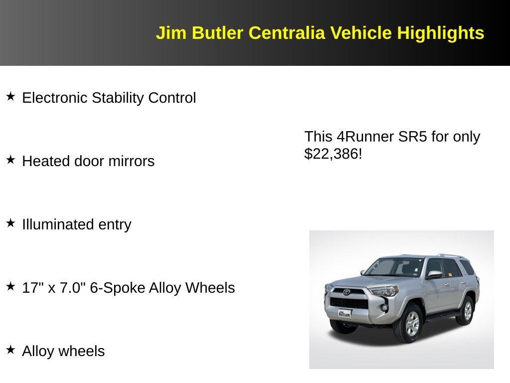 used 2018 Toyota 4Runner car, priced at $22,386