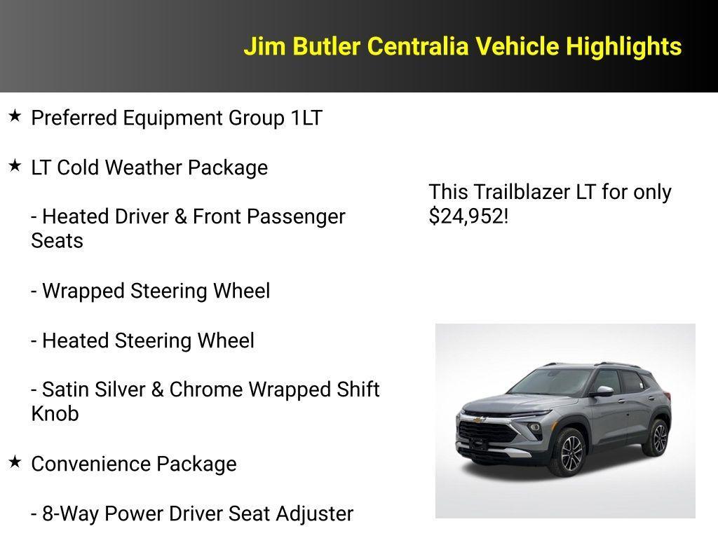 new 2025 Chevrolet TrailBlazer car, priced at $24,952