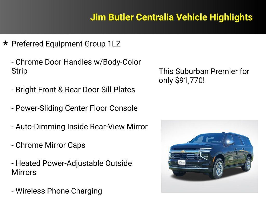 new 2026 Chevrolet Suburban car, priced at $91,770