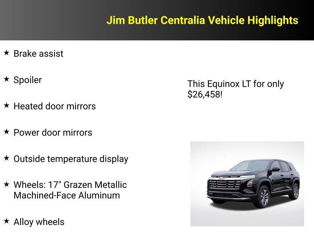 new 2026 Chevrolet Equinox car, priced at $26,458