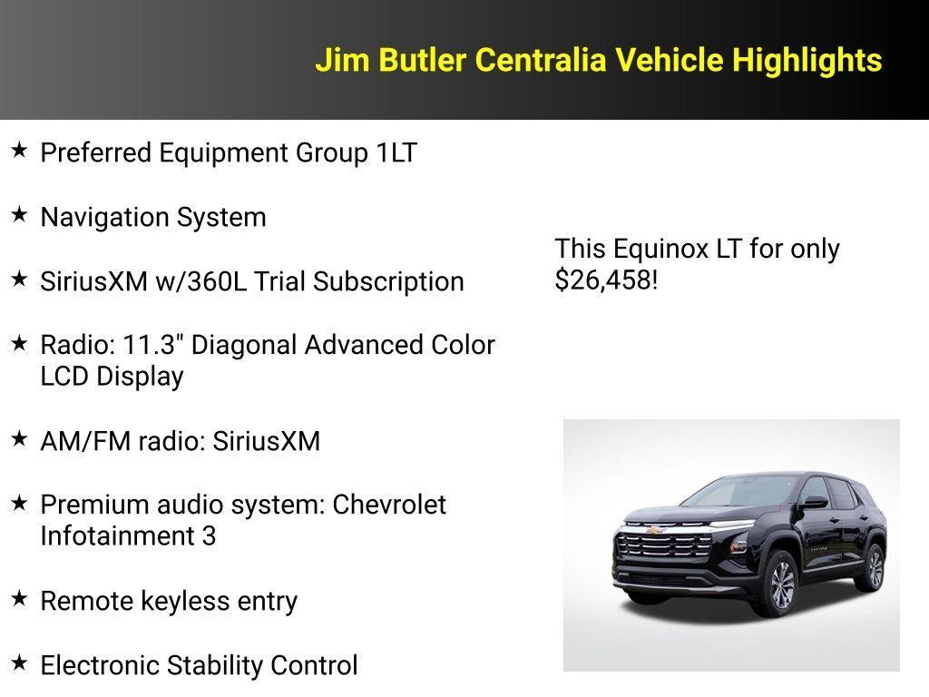 new 2026 Chevrolet Equinox car, priced at $26,458