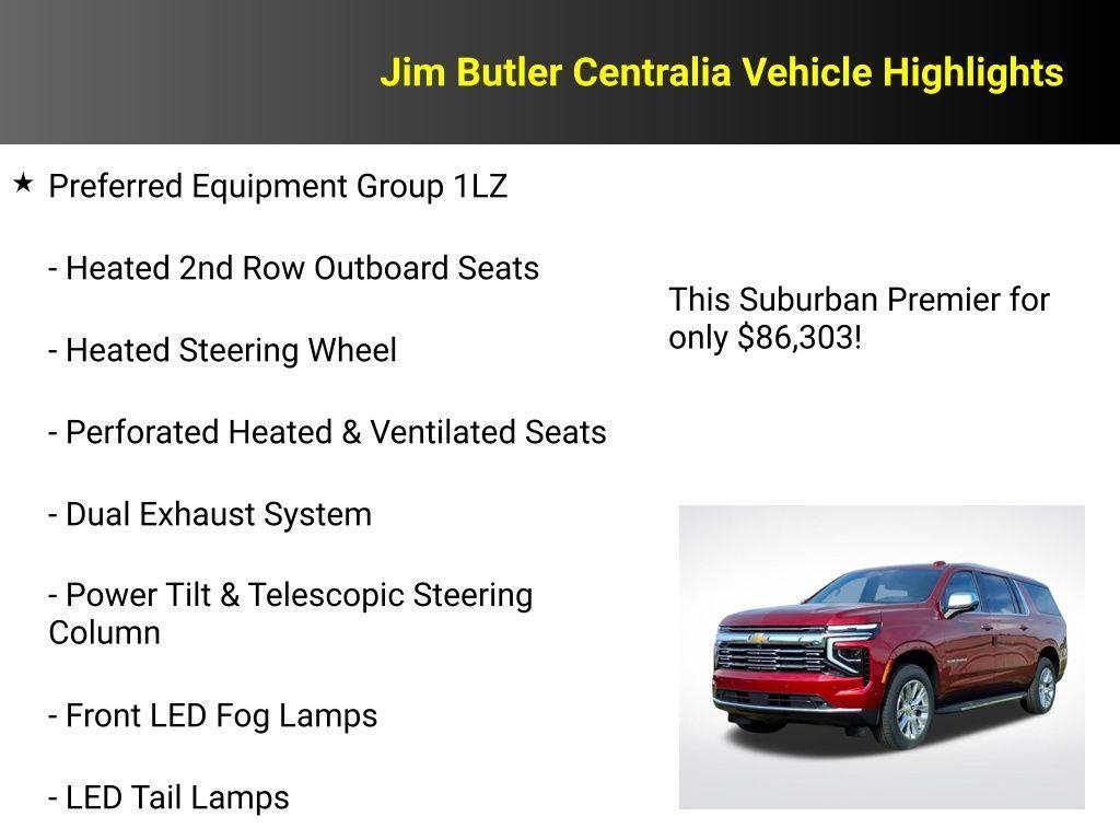 new 2026 Chevrolet Suburban car, priced at $86,303