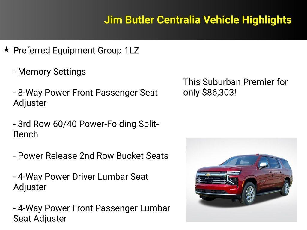 new 2026 Chevrolet Suburban car, priced at $86,303