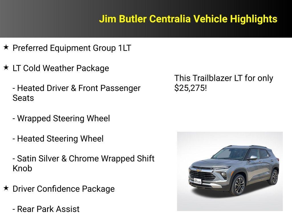 new 2026 Chevrolet TrailBlazer car, priced at $25,275