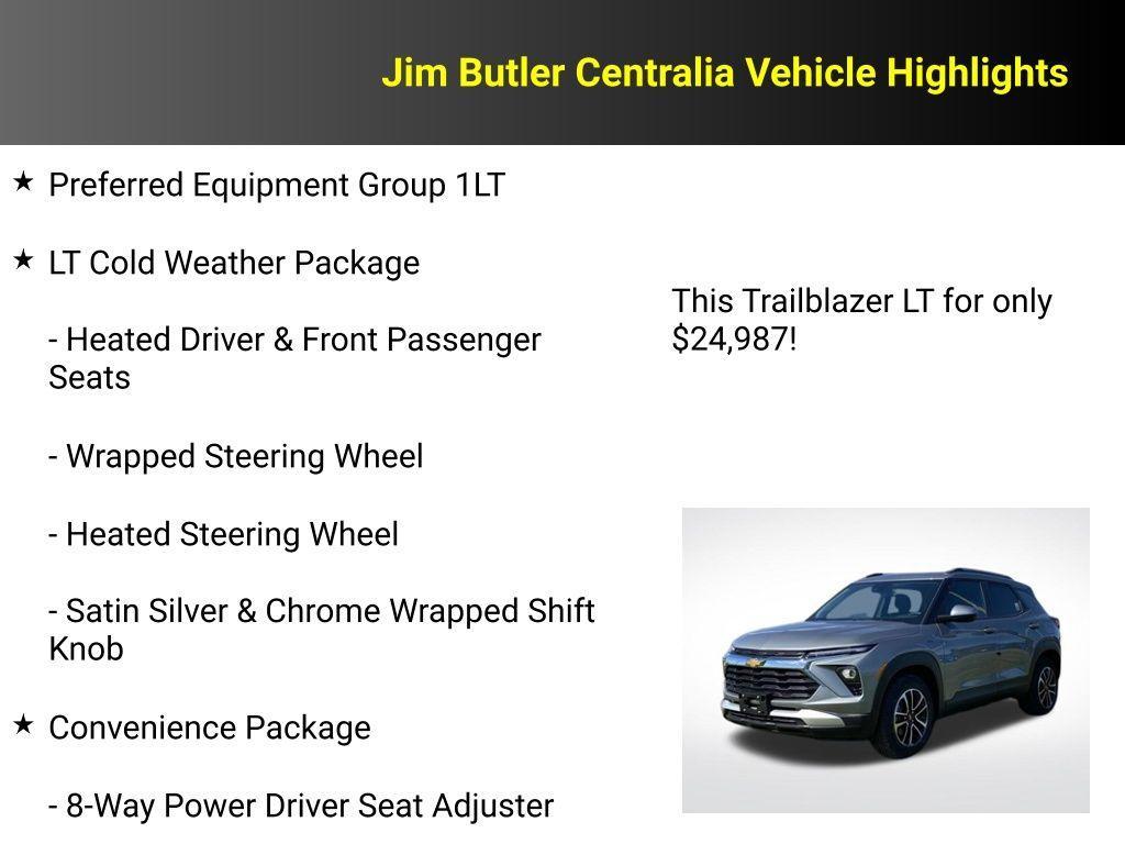 new 2025 Chevrolet TrailBlazer car, priced at $24,987