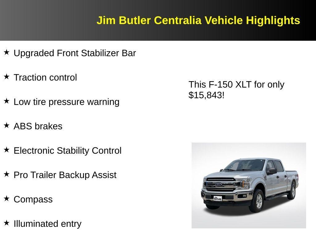 used 2019 Ford F-150 car, priced at $15,843