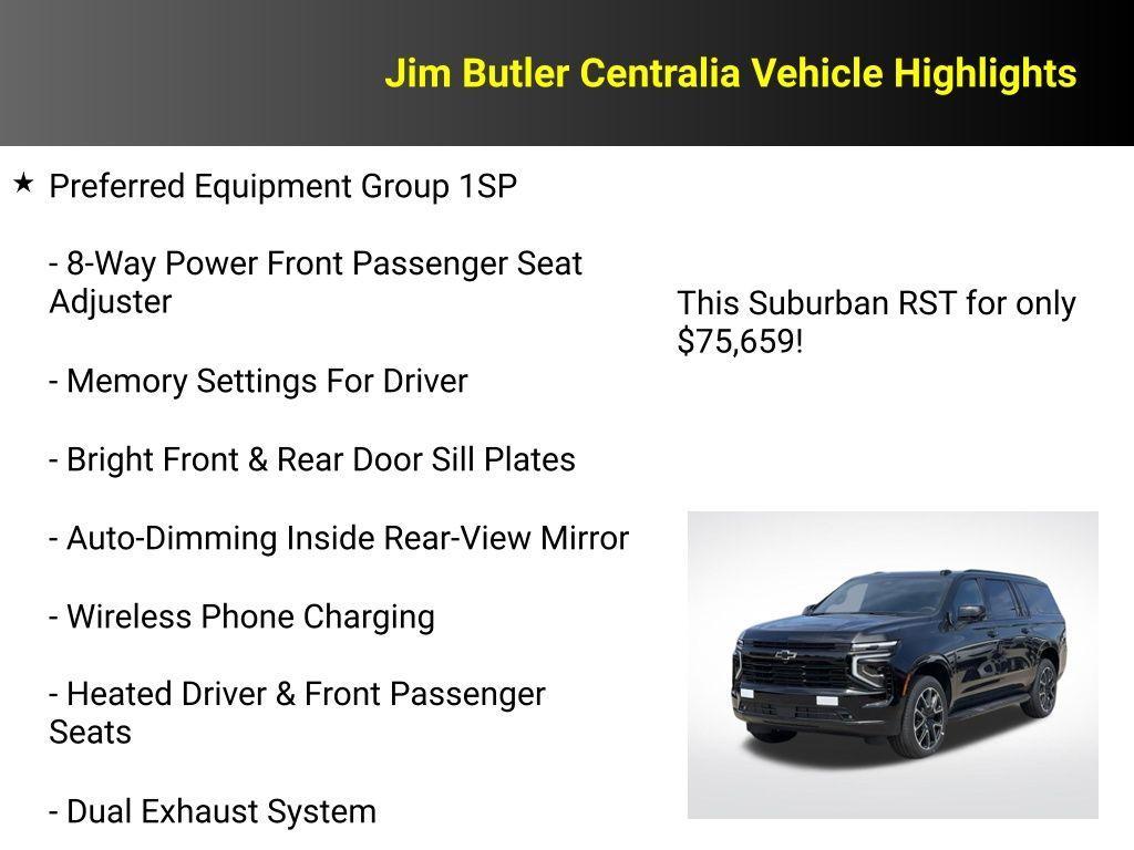new 2025 Chevrolet Suburban car, priced at $75,659