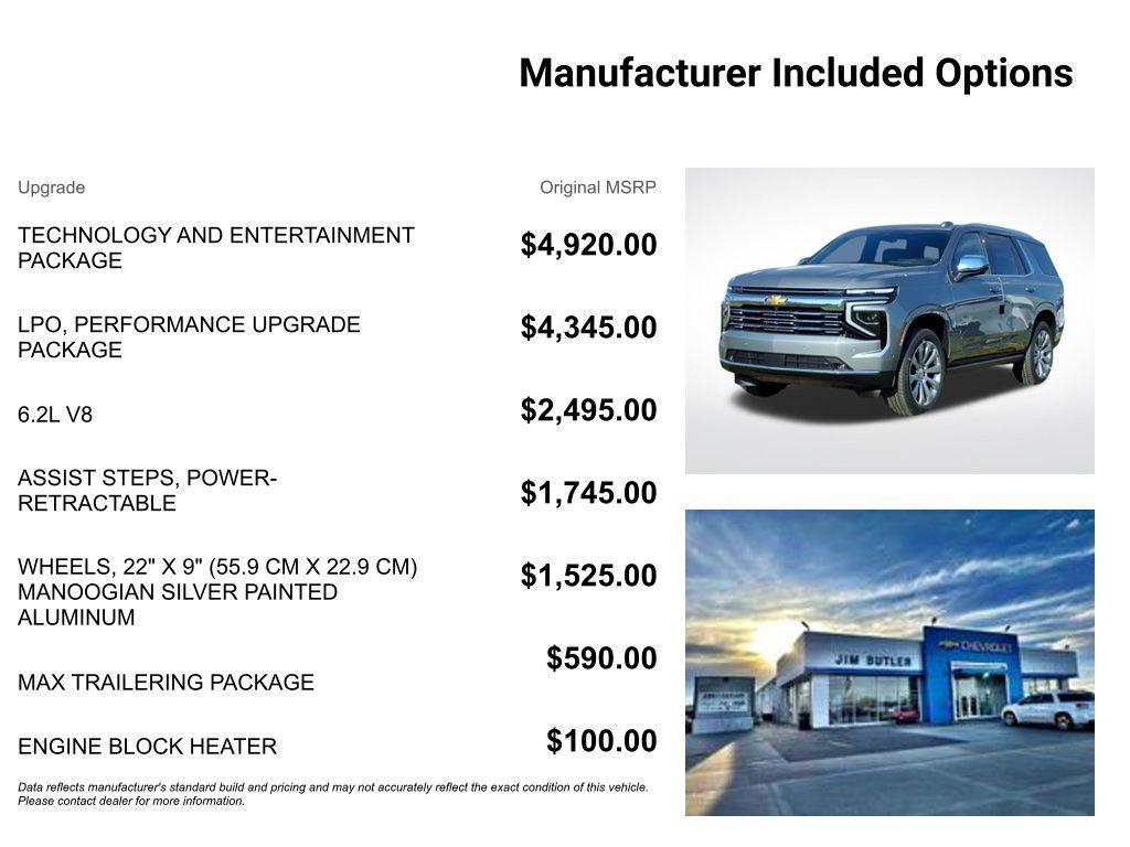 new 2026 Chevrolet Tahoe car, priced at $91,284
