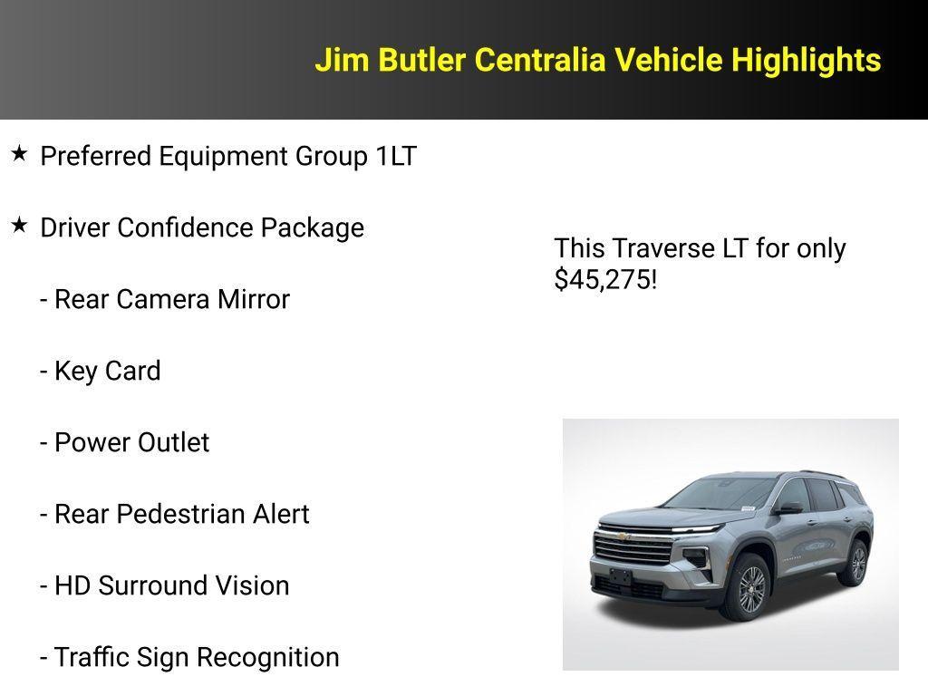 new 2026 Chevrolet Traverse car, priced at $45,275