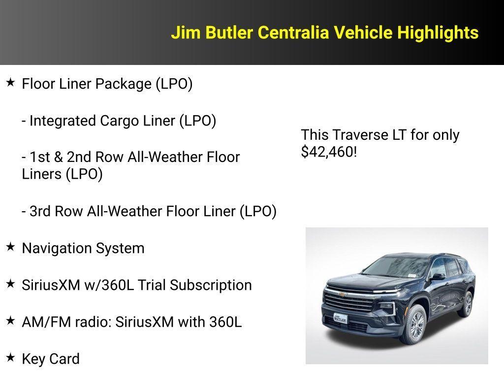 new 2026 Chevrolet Traverse car, priced at $42,460