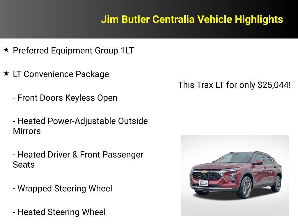 new 2025 Chevrolet Trax car, priced at $25,044