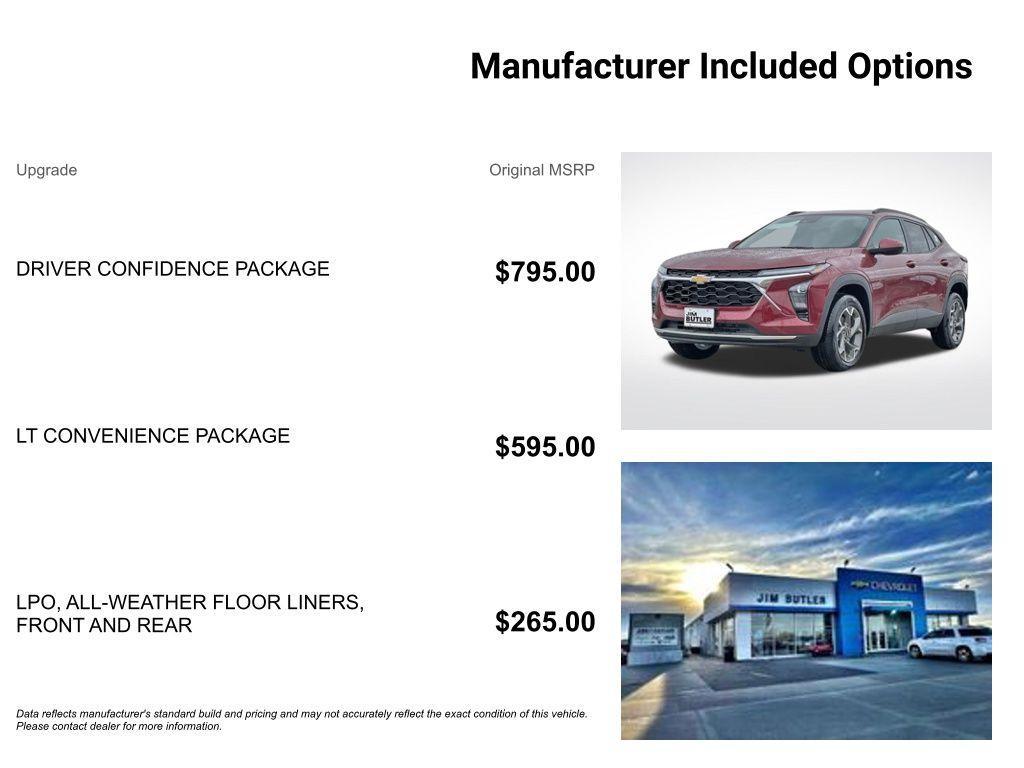 new 2025 Chevrolet Trax car, priced at $25,044