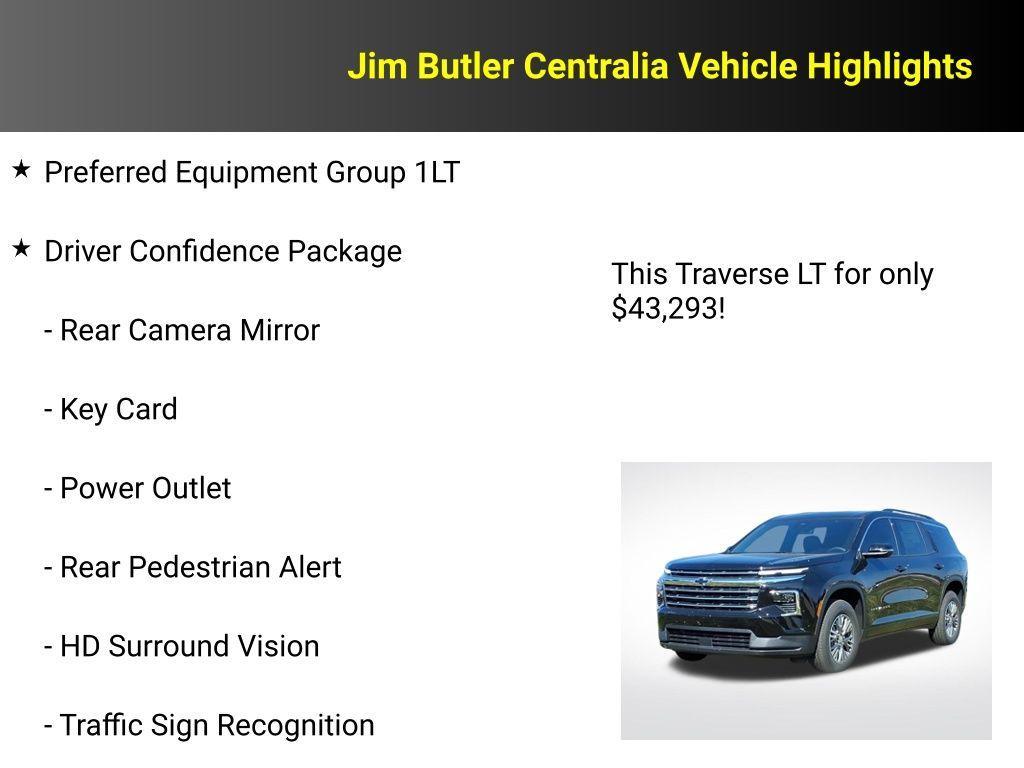 new 2026 Chevrolet Traverse car, priced at $43,293