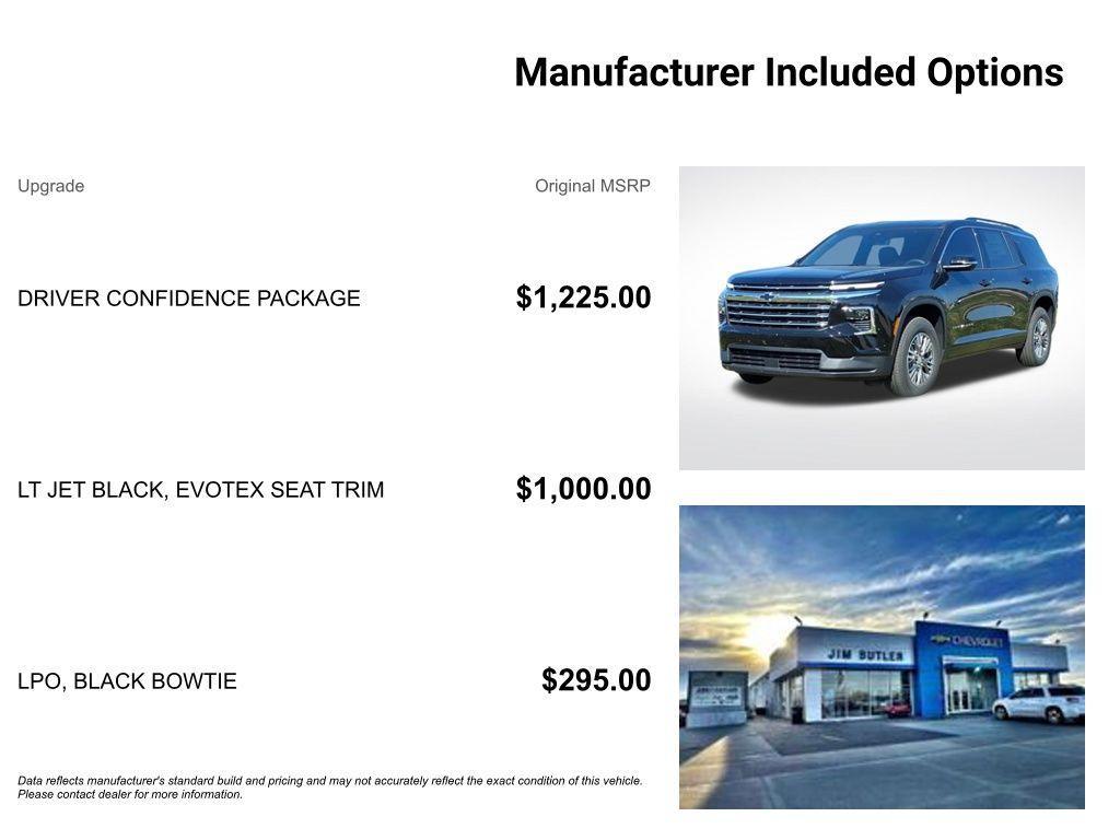 new 2026 Chevrolet Traverse car, priced at $43,293