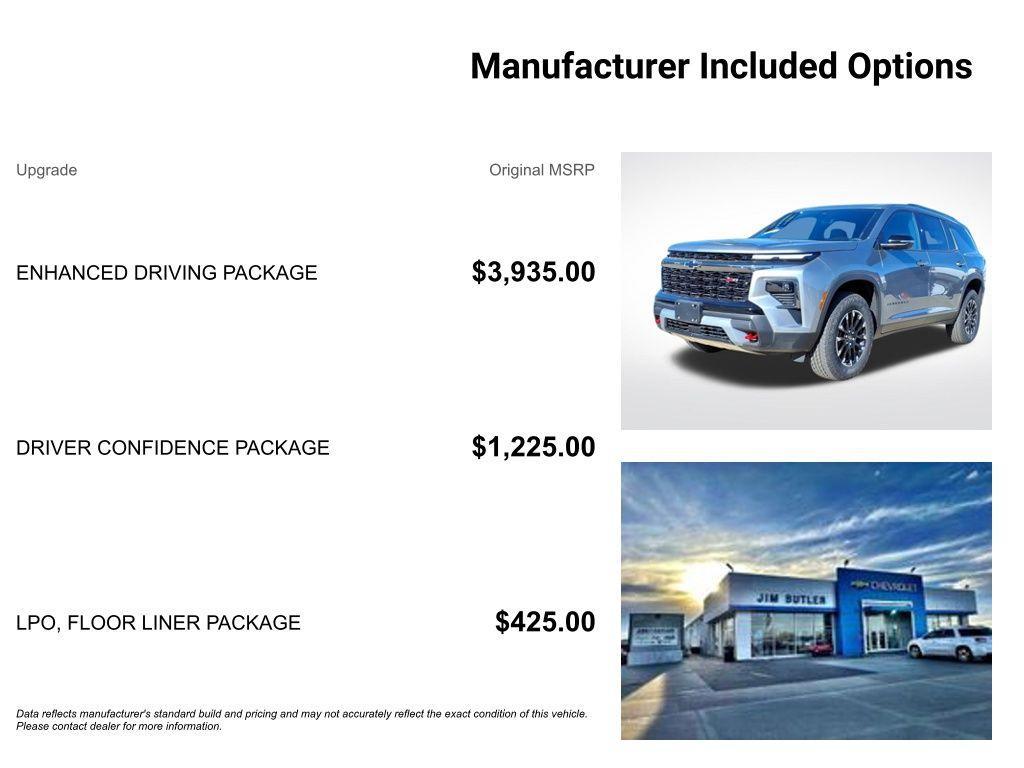 new 2026 Chevrolet Traverse car, priced at $53,984