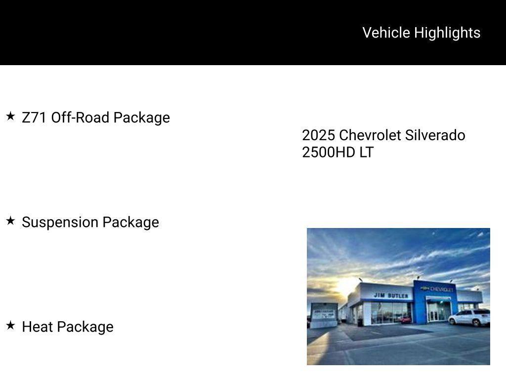 new 2025 Chevrolet Silverado 2500 car, priced at $59,078