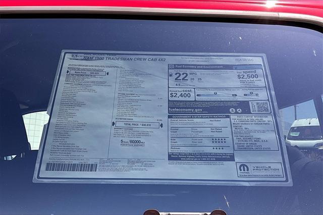 new 2025 Ram 1500 car, priced at $47,834