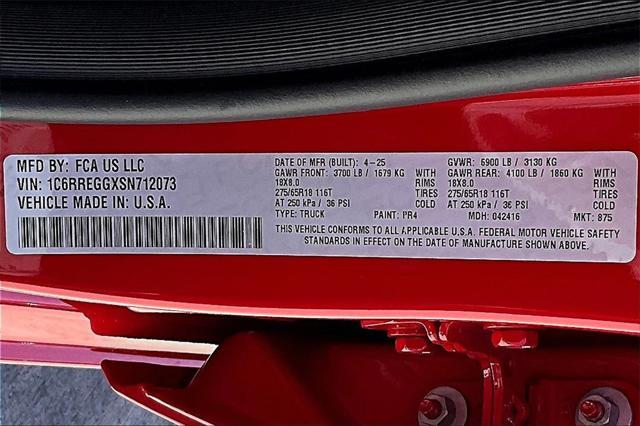 new 2025 Ram 1500 car, priced at $47,834
