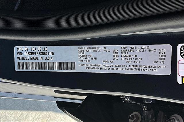 new 2025 Ram 1500 car, priced at $62,522