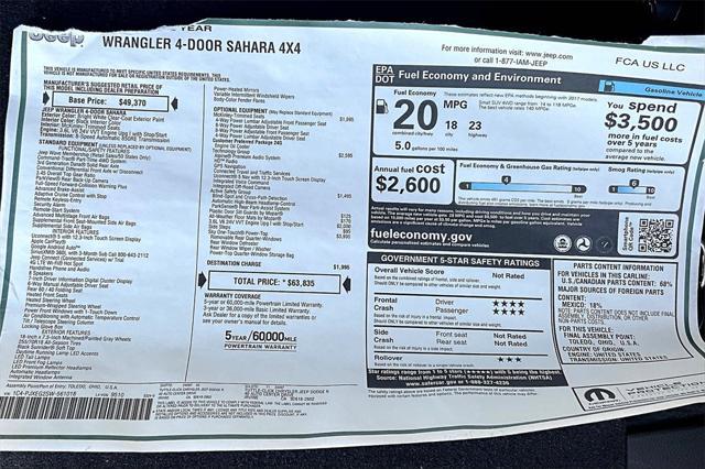 new 2025 Jeep Wrangler car, priced at $63,393