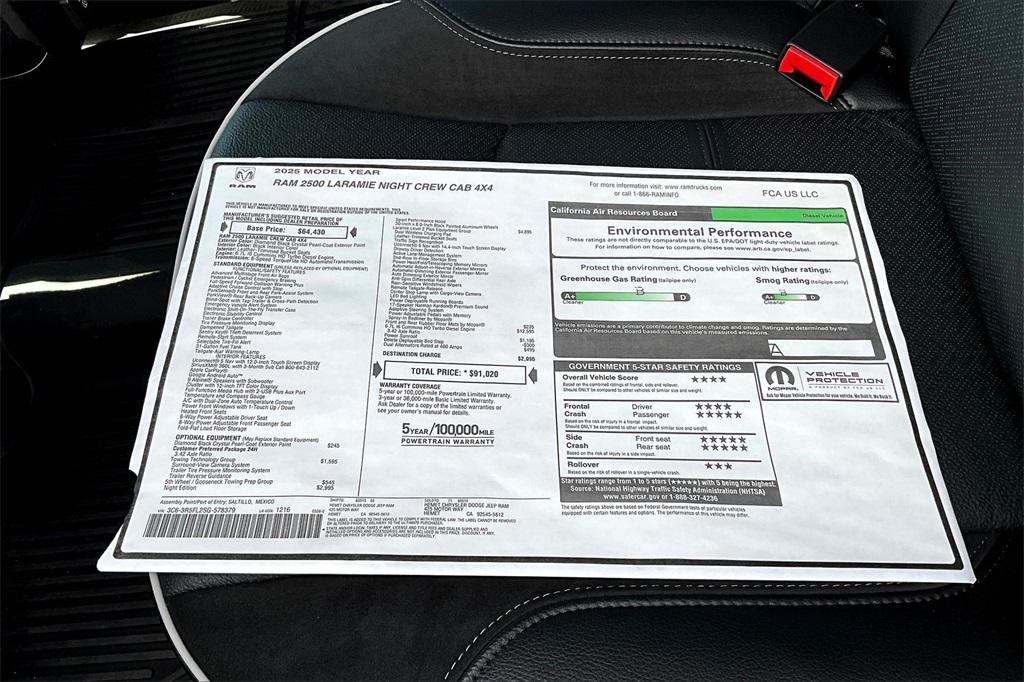 new 2025 Ram 2500 car, priced at $84,000