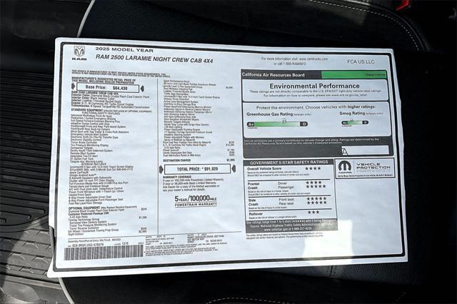 new 2025 Ram 2500 car, priced at $91,020