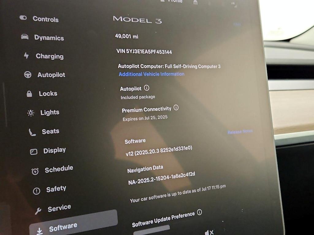 used 2023 Tesla Model 3 car, priced at $26,998