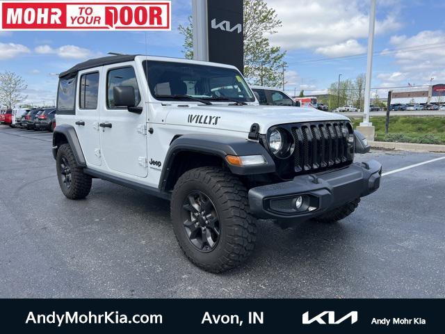used 2021 Jeep Wrangler Unlimited car, priced at $33,057