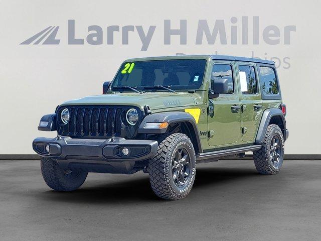 used 2021 Jeep Wrangler Unlimited car, priced at $31,384