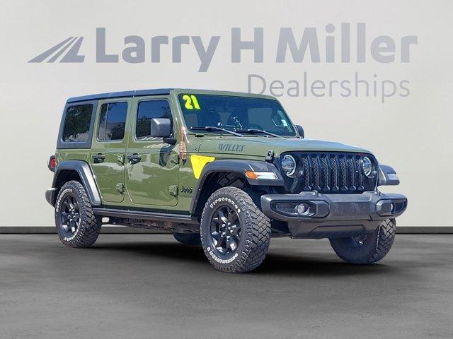 used 2021 Jeep Wrangler Unlimited car, priced at $31,224