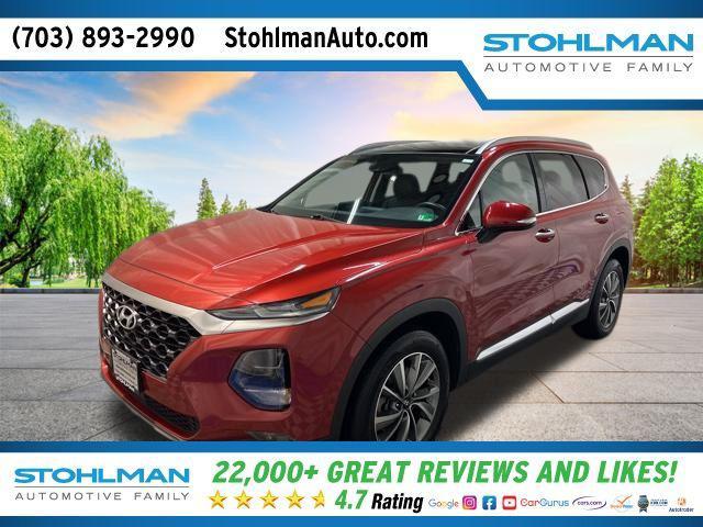 used 2019 Hyundai Santa Fe car, priced at $21,394