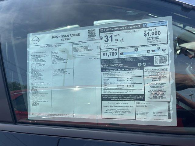 new 2025 Nissan Rogue car, priced at $30,999