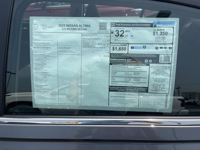 new 2025 Nissan Altima car, priced at $27,499