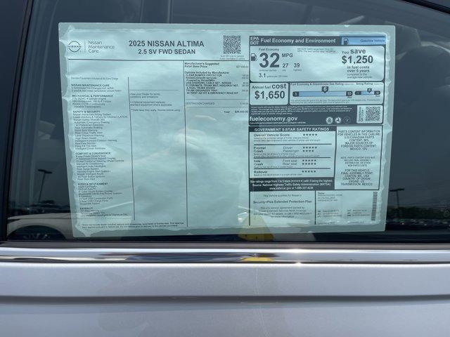 new 2025 Nissan Altima car, priced at $27,499
