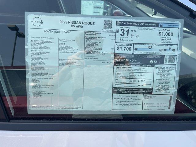 new 2025 Nissan Rogue car, priced at $33,999