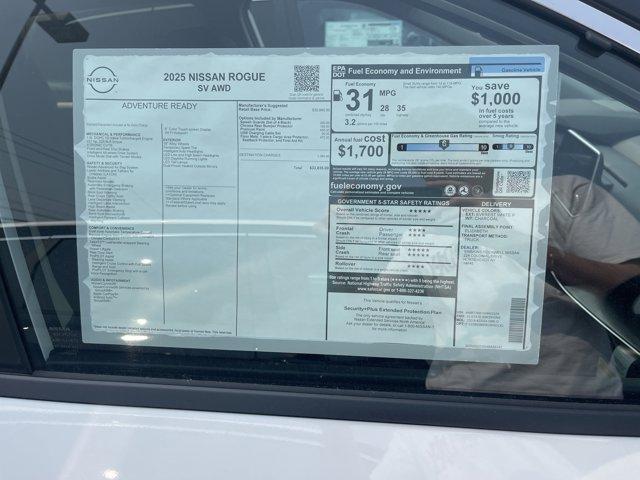 new 2025 Nissan Rogue car, priced at $30,999