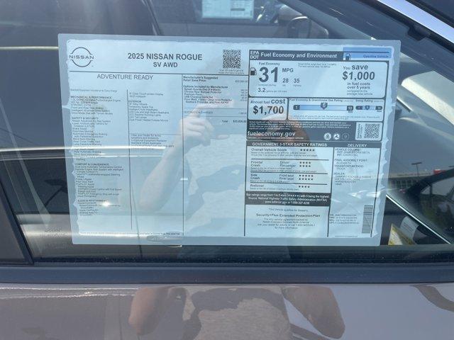 new 2025 Nissan Rogue car, priced at $30,999