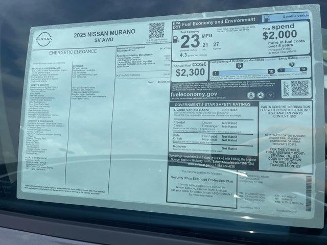 new 2025 Nissan Murano car, priced at $40,999