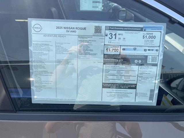 new 2025 Nissan Rogue car, priced at $33,999