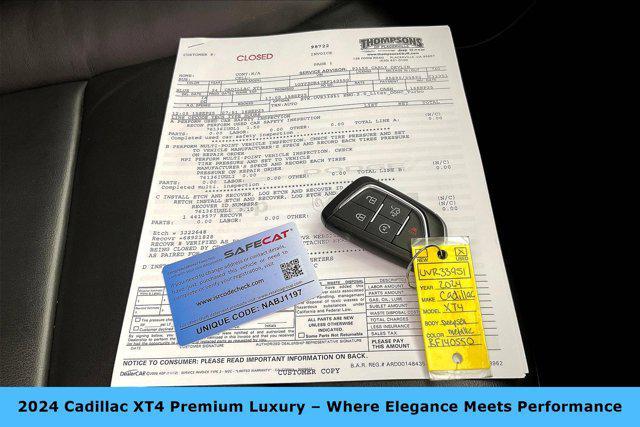 used 2024 Cadillac XT4 car, priced at $33,600