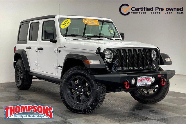 used 2021 Jeep Wrangler Unlimited car, priced at $34,796