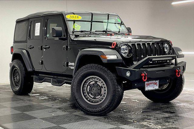 used 2018 Jeep Wrangler Unlimited car, priced at $26,989