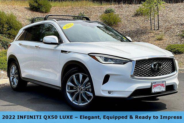 used 2022 INFINITI QX50 car, priced at $26,281