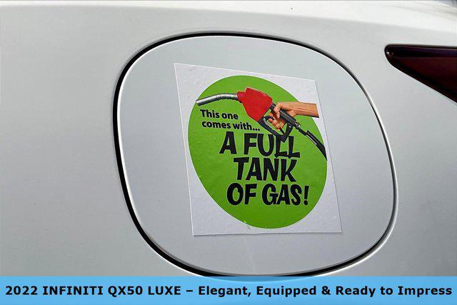 used 2022 INFINITI QX50 car, priced at $26,281