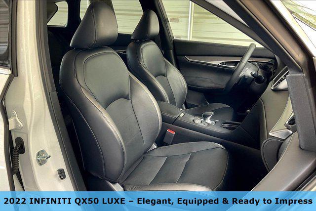 used 2022 INFINITI QX50 car, priced at $26,281