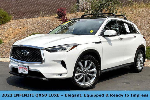 used 2022 INFINITI QX50 car, priced at $26,281