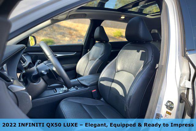 used 2022 INFINITI QX50 car, priced at $26,281