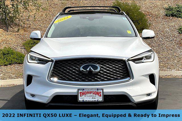 used 2022 INFINITI QX50 car, priced at $26,281